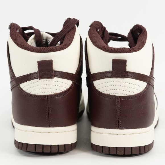 Nike Women's Dunk High 'Burgundy Crush' DD1869-601 Leather Sneakers size 8 - Picture 7 of 9